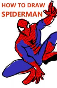 Read more about the article how to draw SPIDERMAN step by step SIMPLE / EASY / FUN / FOR KIDS TUTORIAL coloring
